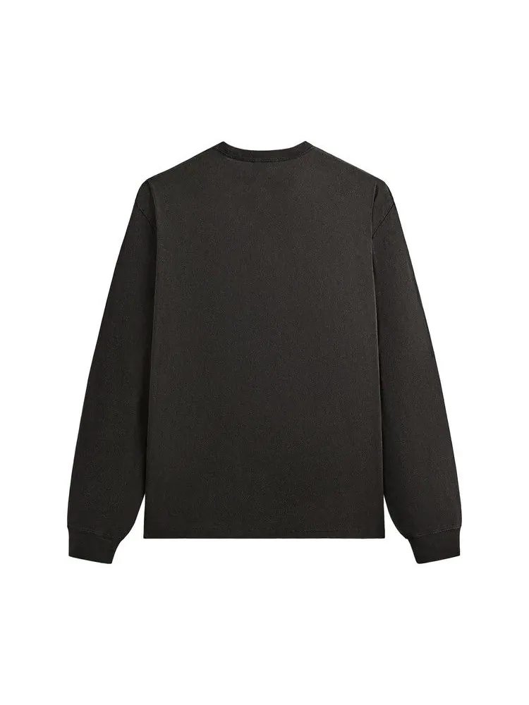 Футболка Kith x Batman Logo Vintage Long Sleeve Tee — изображение 2 из 2, черный