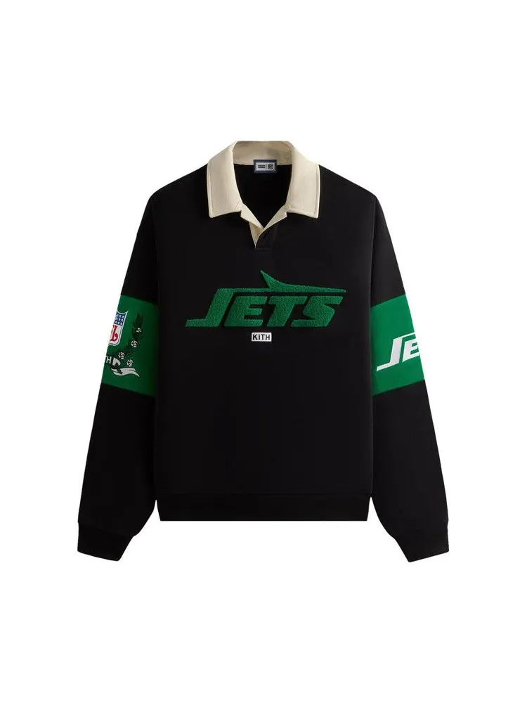 Пуловер Kith &, 47 for the NFL: Jets Nelson Collared Pullover — изображение 1 из 2, черный