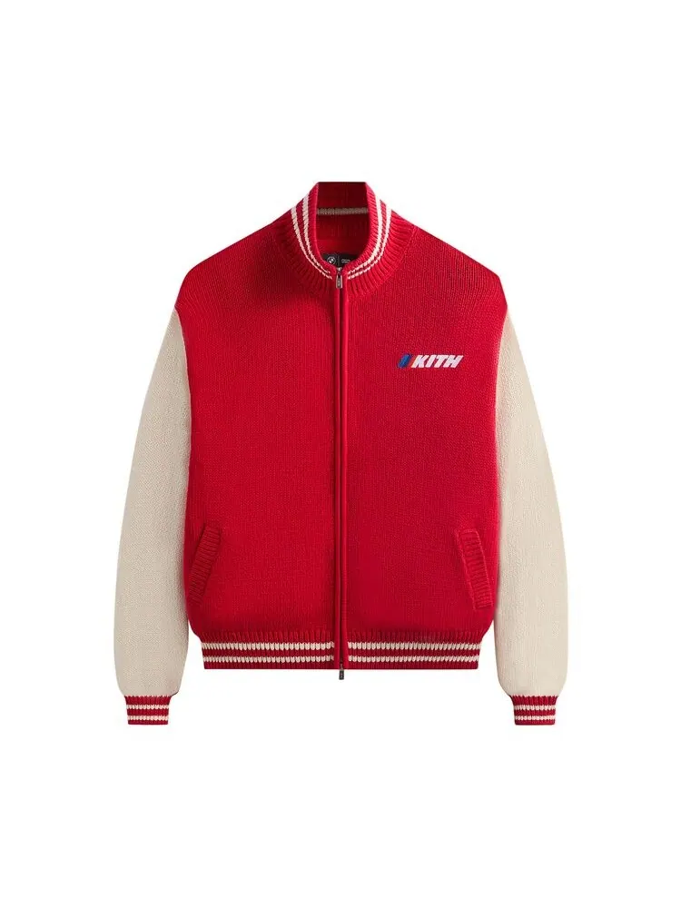 Свитер Kith x BMW Wyona Full Zip Sweater Cinnabar — изображение 1 из 2, красный