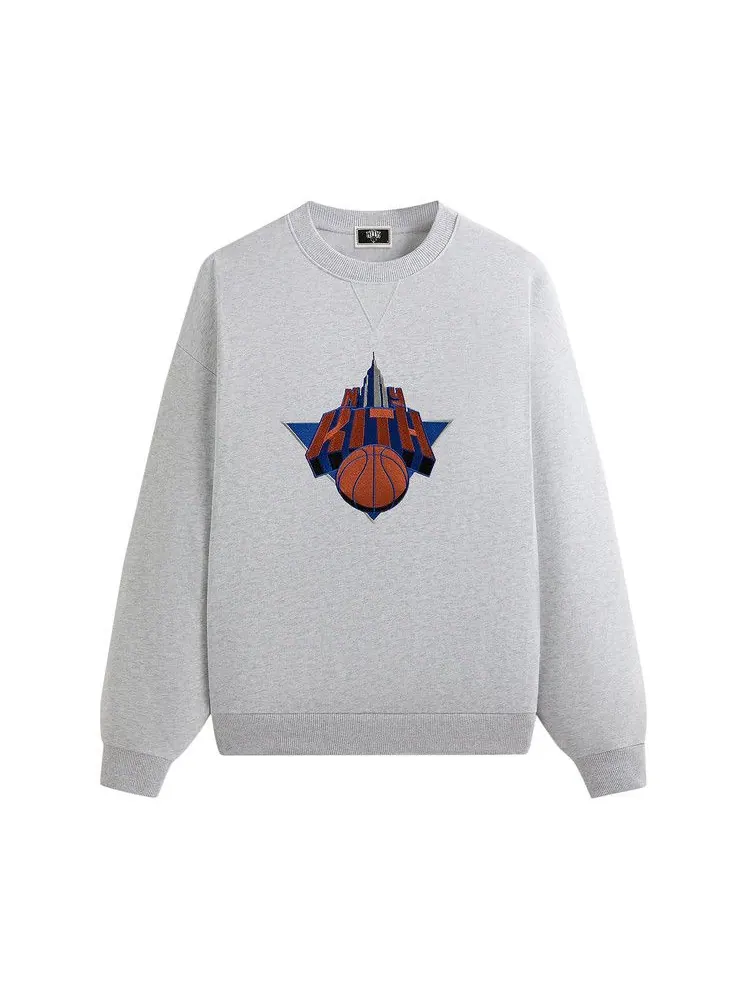 Свитер Kith For The New York Knicks Empire Vintage Nelson Crewneck — изображение 1 из 2, светлый серый