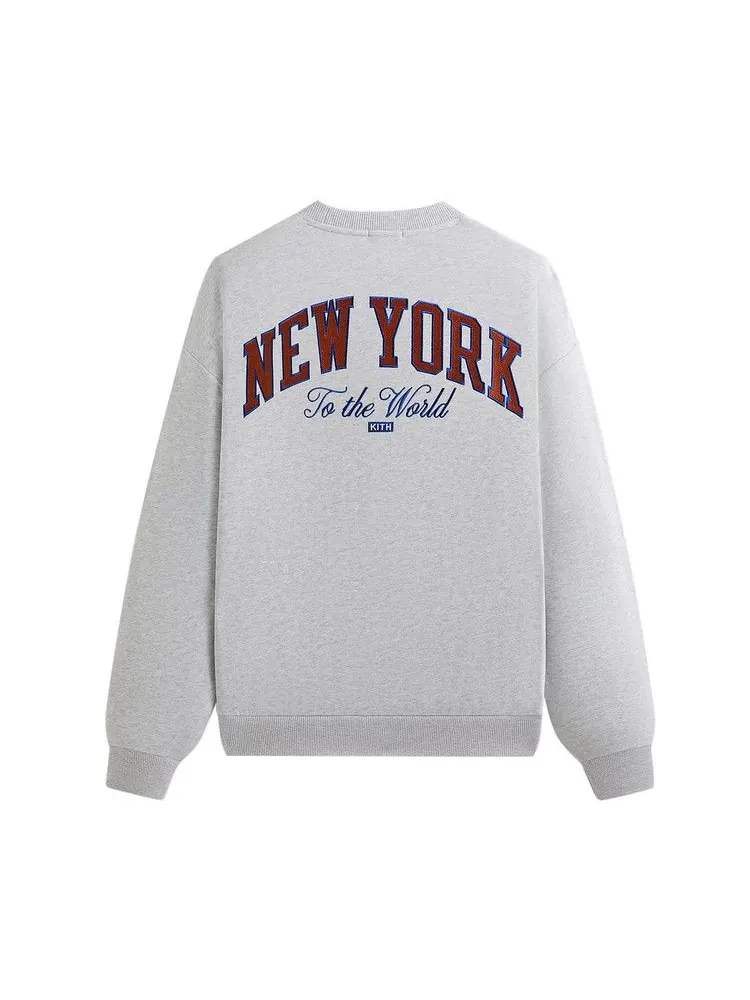 Свитер Kith For The New York Knicks Empire Vintage Nelson Crewneck — изображение 2 из 2, светлый серый