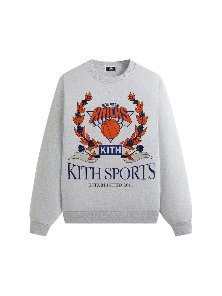 Свитер Kith For The New York Knicks Laurel Vintage Nelson Crewneck — изображение 1 из 2, светлый серый