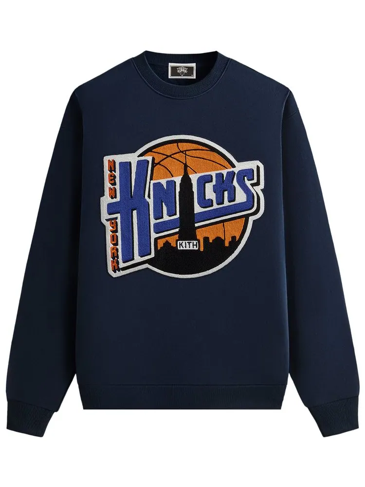Толстовка Kith For The New York Knicks City Vintage Nelson Crewneck — изображение 1 из 2, синий