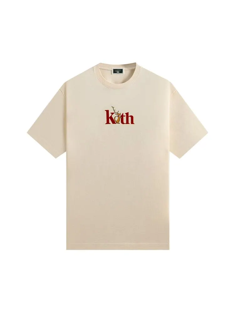 Футболка Kith x The Grinch Max Serif Tee, Sandrift — изображение 1 из 2, бежевый