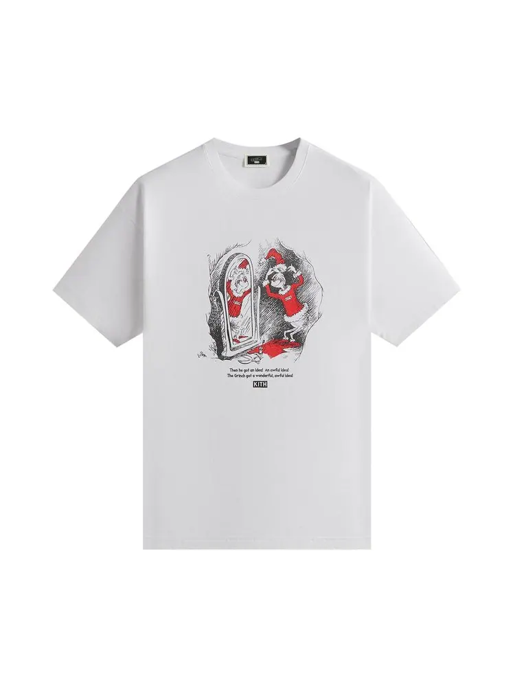 Футболка Kith x The Grinch Santa Vintage Tee 'White' — изображение 1 из 2, белый