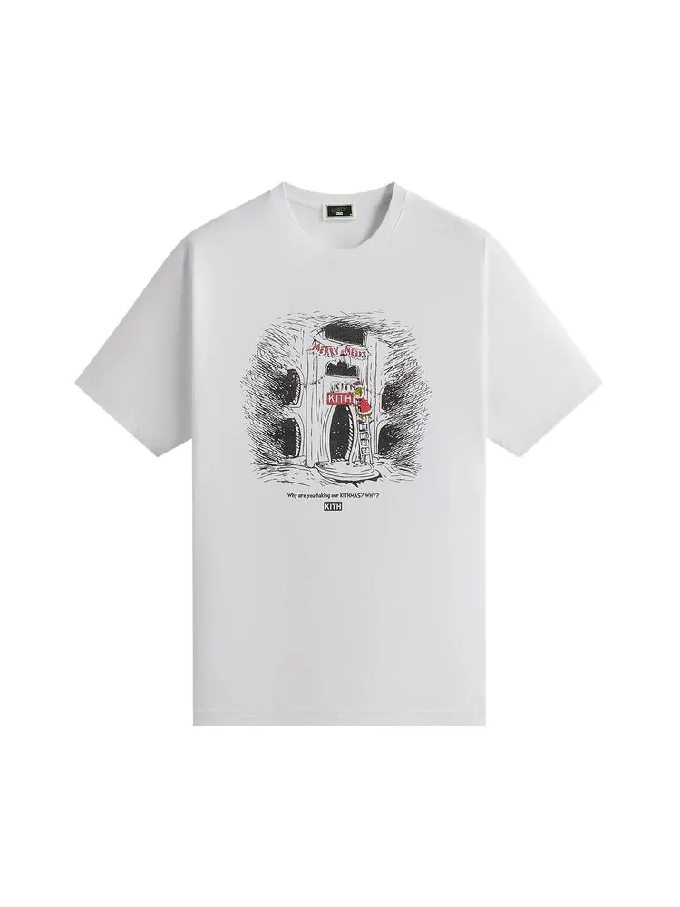 Футболка Kith x The Grinch Sign Vintage Tee 'White' — изображение 1 из 2, белый
