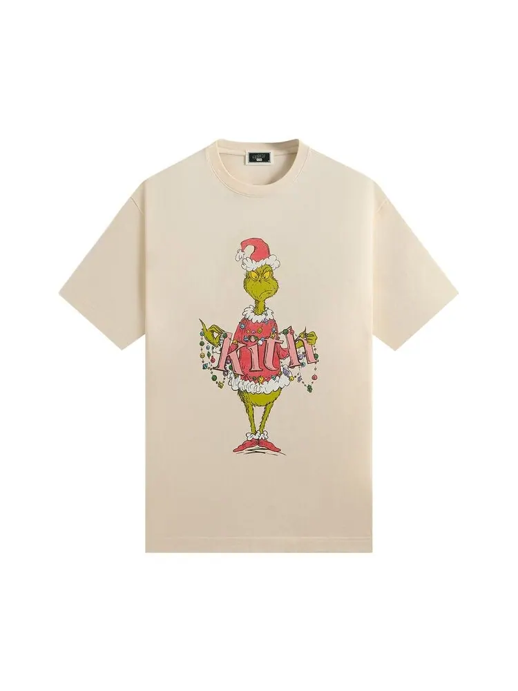 Футболка Kith x The Grinch Ornament Vintage Tee Sandrift — изображение 1 из 2, кремовый