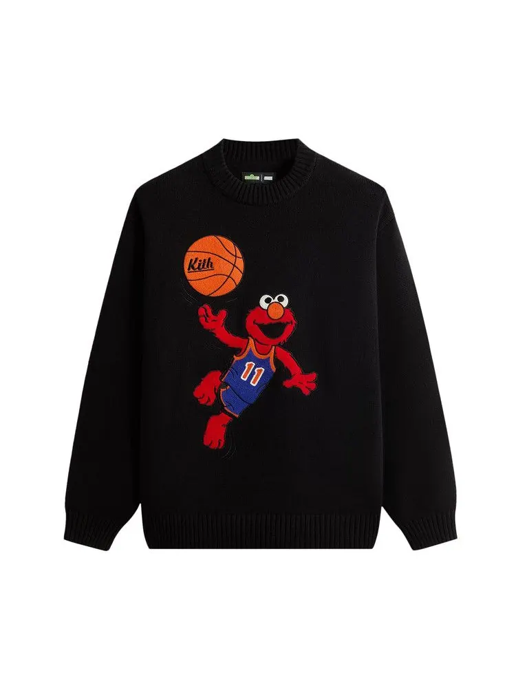 Свитер Kith x Sesame Street Elmo Crewneck Sweater — изображение 1 из 2, черный