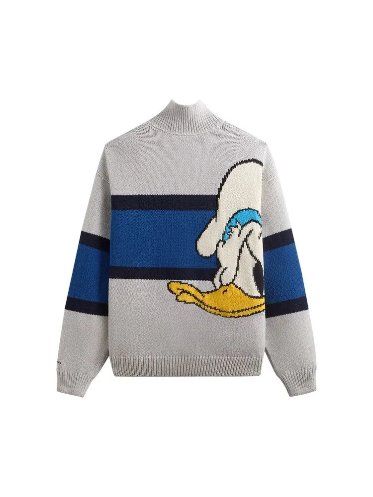 Свитер Kith x Disney Donald Duck Quarter Zip Wyona Sweater — изображение 2 из 2, светлый серый