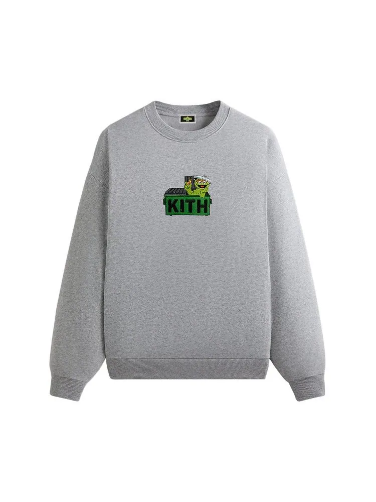 Свитер Kith For Sesame Street Oscar The Grouch Nelson Crewneck — изображение 1 из 2, серый