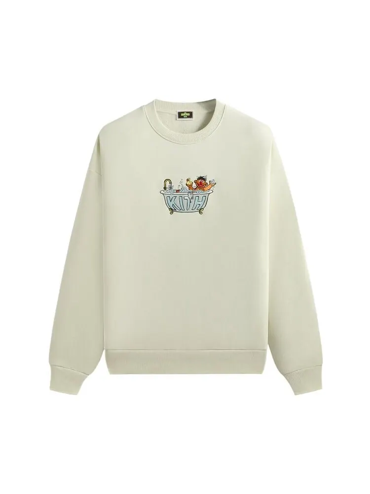 Толстовка Kith x Sesame Street Ernie Nelson Crewneck Chalk — изображение 1 из 2, кремовый