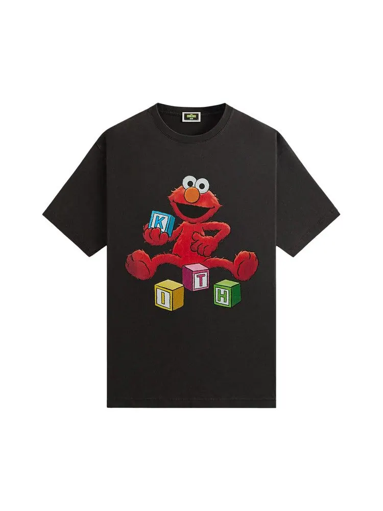 Футболка Kith x Sesame Street Alphabet Vintage Tee — изображение 1 из 2, черный