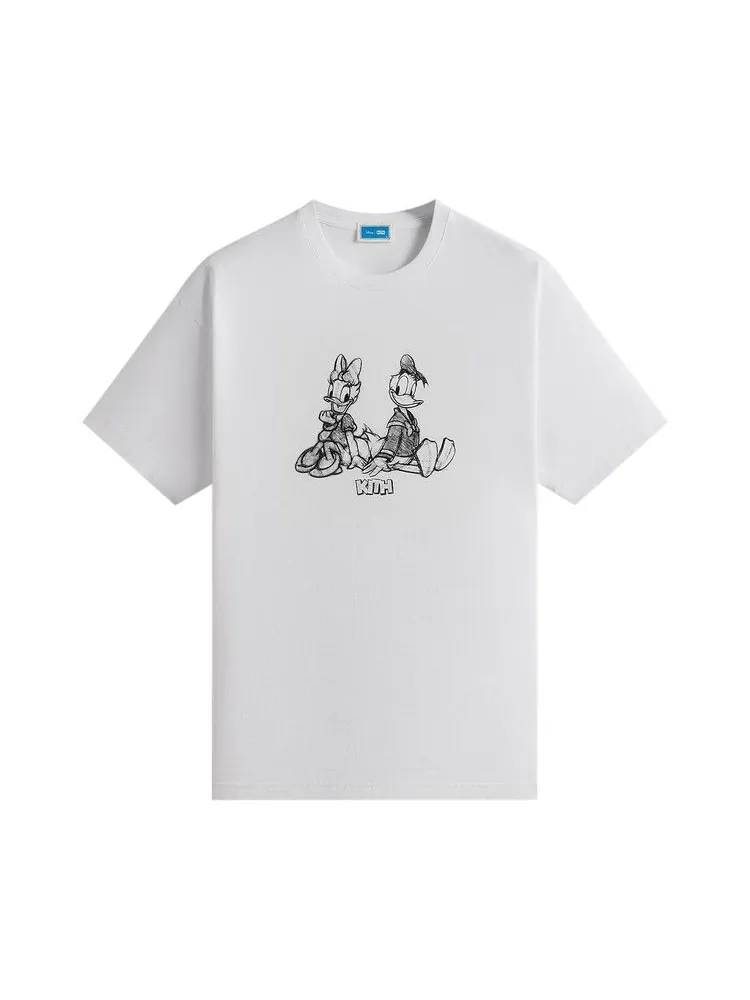 Футболка Kith x Disney Donald Duck Sketch Vintage Tee — изображение 1 из 2, белый