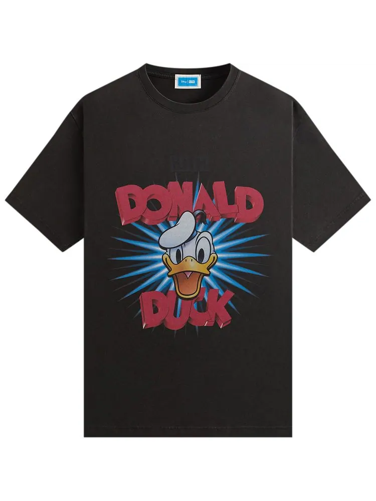 Винтажная футболка Kith x Disney "Шоу Дональда Дака" в черном цвете — изображение 1 из 2, черный