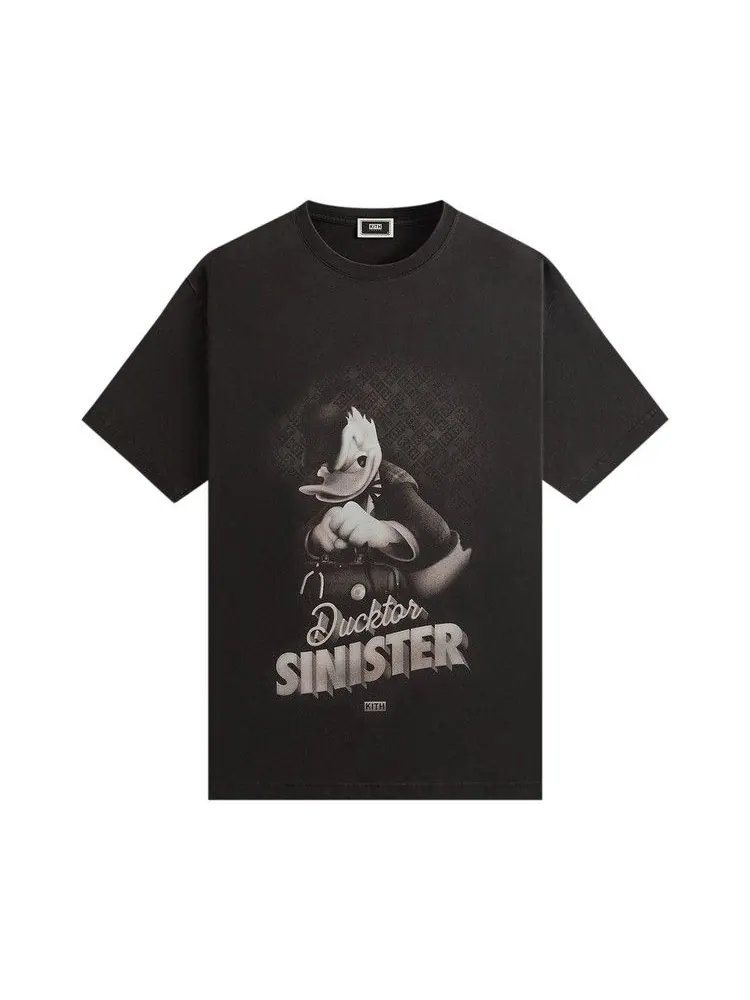 Футболка Kith x Disney Donald Duck Sinister Vintage Tee — изображение 1 из 2, черный