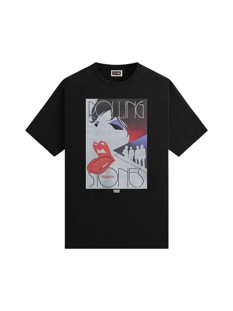Футболка Kith For The Rolling Stones Tour 1981 Tee — изображение 1 из 2, черный