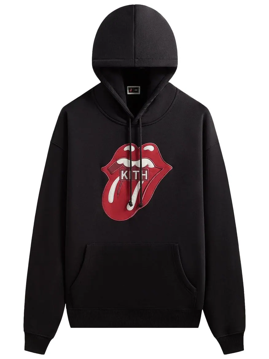 Худи Kith For The Rolling Stones Classic Logo Nelson, цвет — изображение 1 из 2, черный