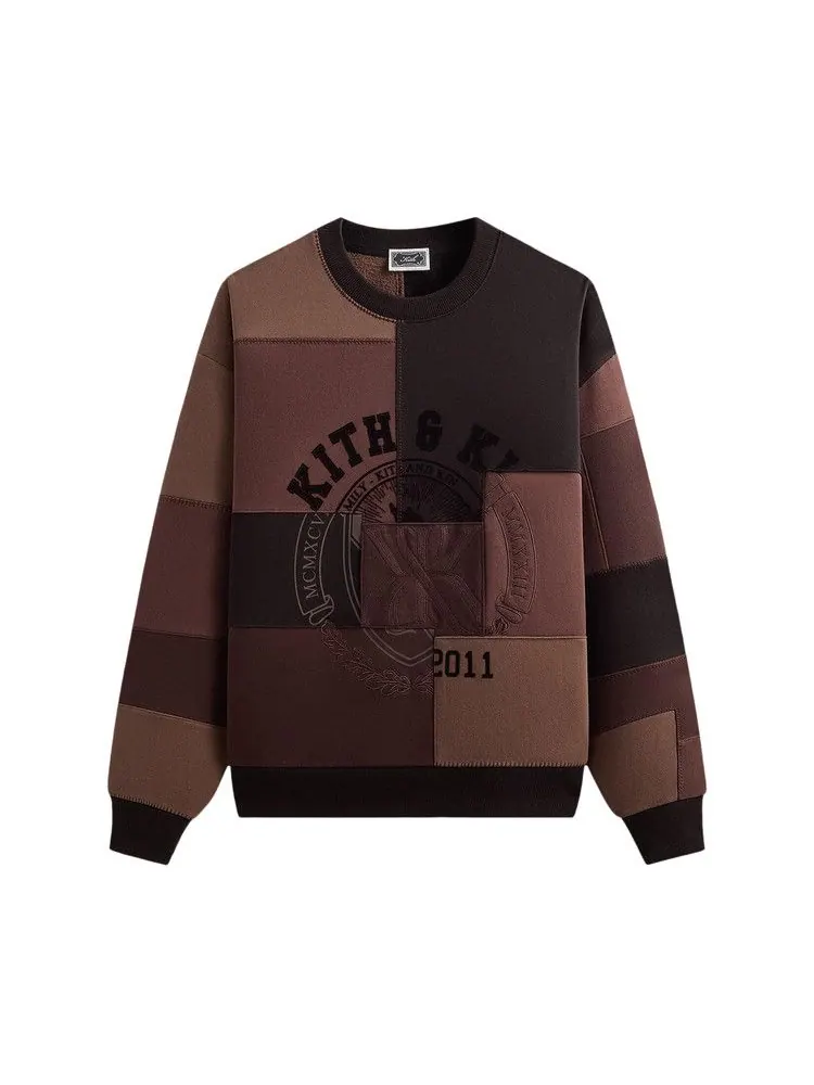 Свитер Kith Patchwork Fleece Nelson Crewneck, Studio — изображение 1 из 2, черный