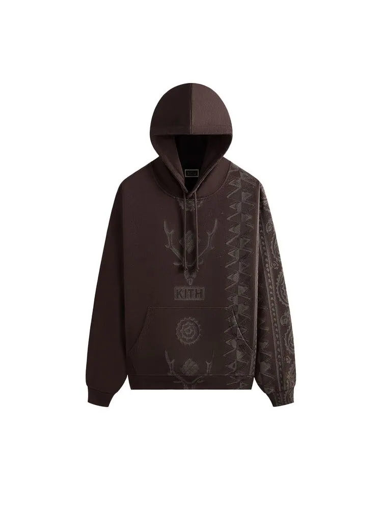 Худи Kith x South2 West8 For Columbia Paisley Nelson Hoodie, Kindling — изображение 1 из 2, коричневый