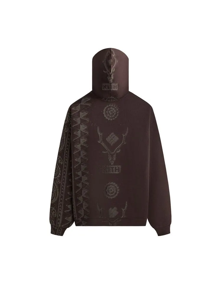 Худи Kith x South2 West8 For Columbia Paisley Nelson Hoodie, Kindling — изображение 2 из 2, коричневый