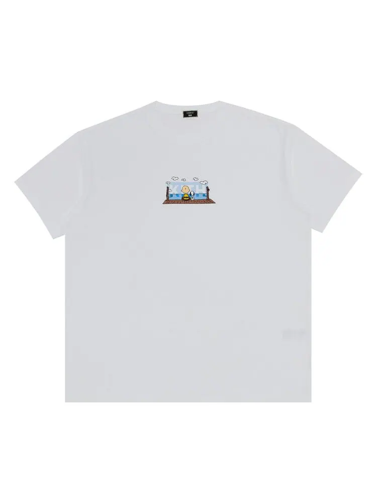 Футболка Kith For Peanuts Ocean View Classic Logo Tee — изображение 1 из 3, белый