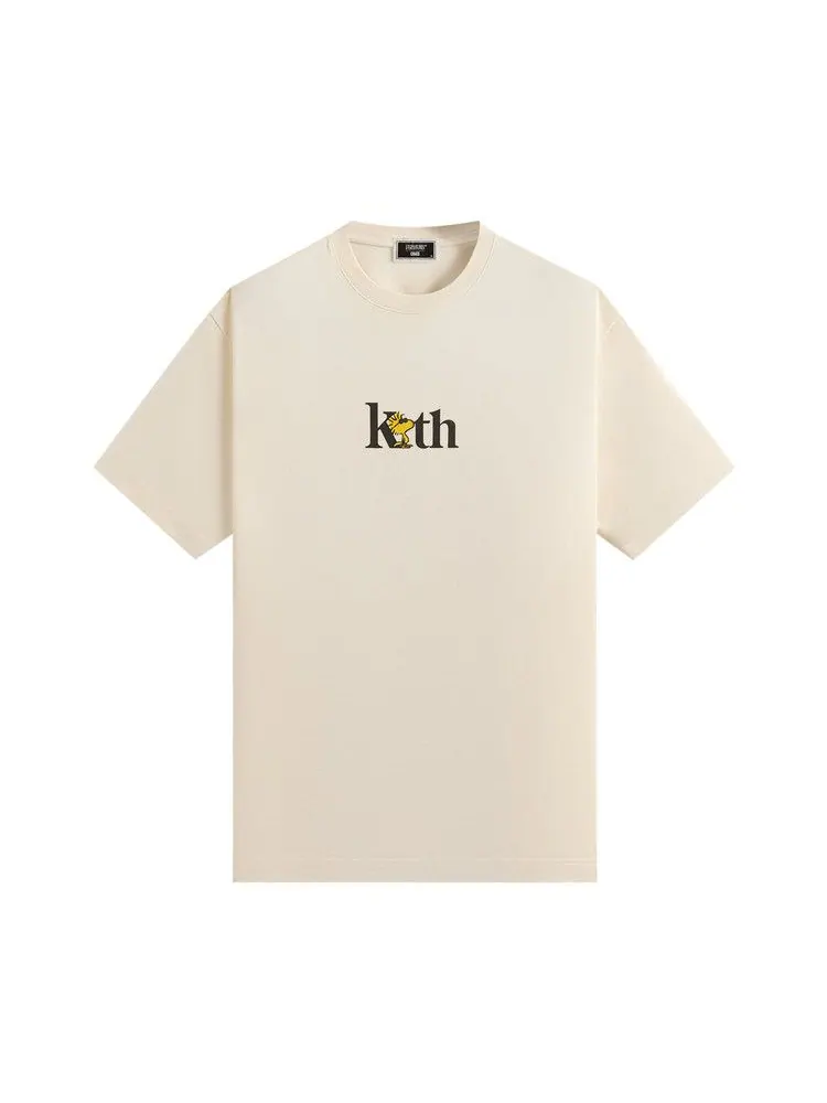 Футболка Kith For Peanuts Woodstock Serif Tee, Sandrift — изображение 1 из 1, бежевый