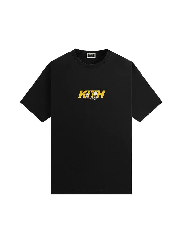 Футболка Kith For Peanuts Skateboard Fast Logo Tee — изображение 1 из 1, черный