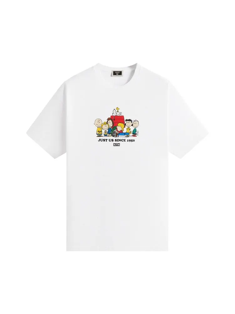 Футболка Kith For Peanuts Just Us Since 1950 Tee — изображение 1 из 1, белый
