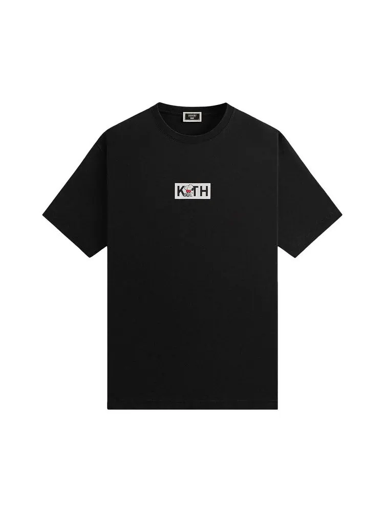 Футболка Kith For Peanuts Snoopy Classic Logo Tee — изображение 1 из 1, черный