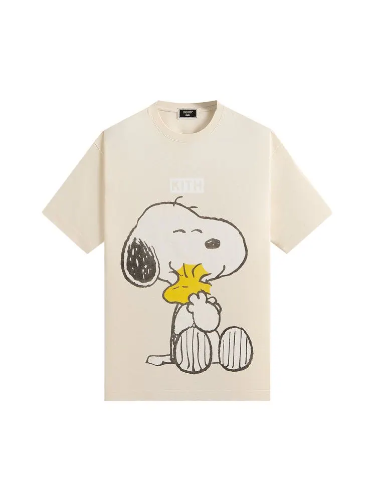 Футболка Kith For Peanuts Hug Vintage Tee, Sandrift — изображение 1 из 1, бежевый