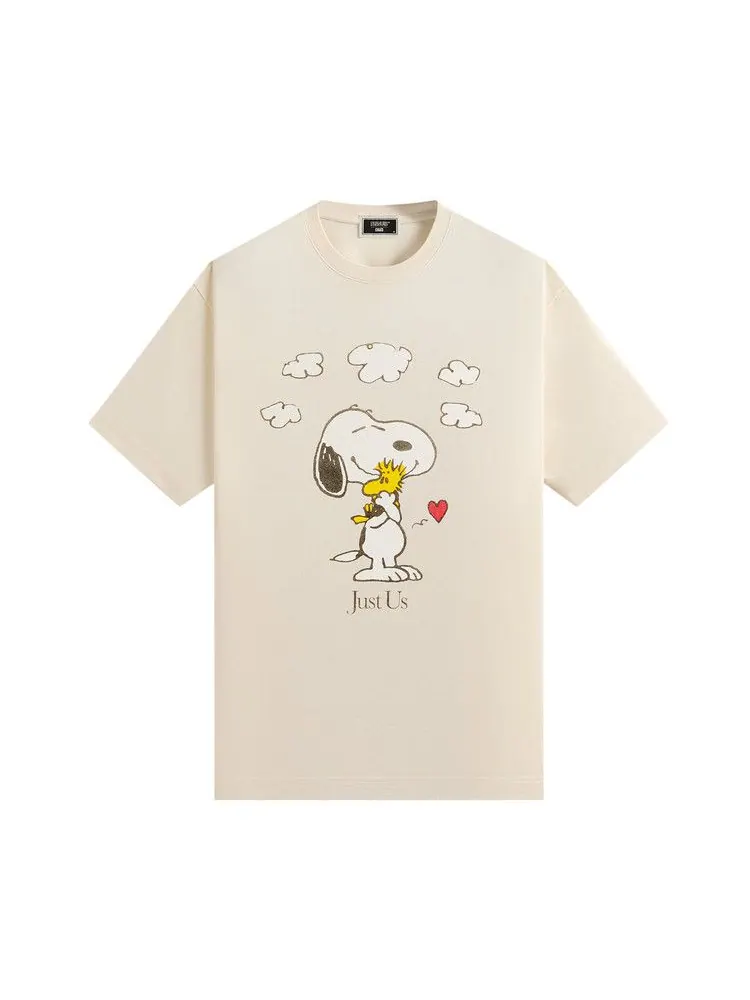 Футболка Kith For Peanuts Snoopy Just Us Tee, Sandrift — изображение 1 из 1, бежевый