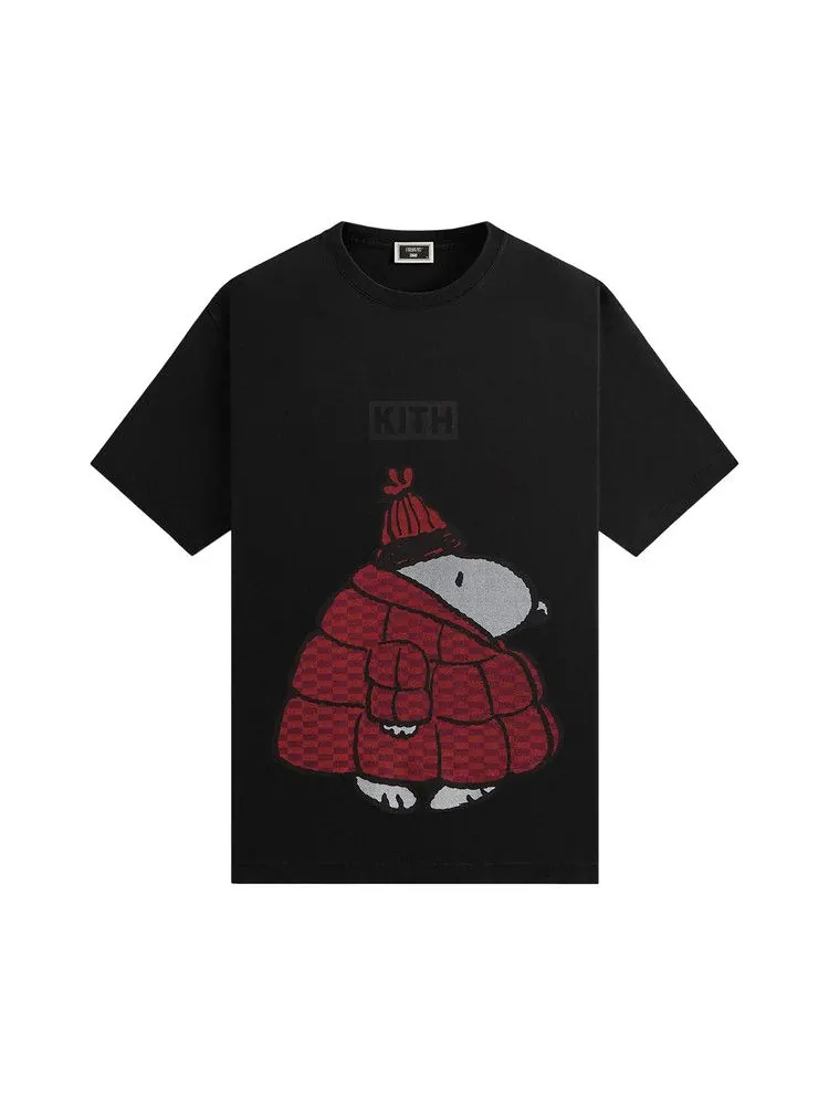 Футболка Kith For Peanuts Puffer Vintage Tee — изображение 1 из 1, черный