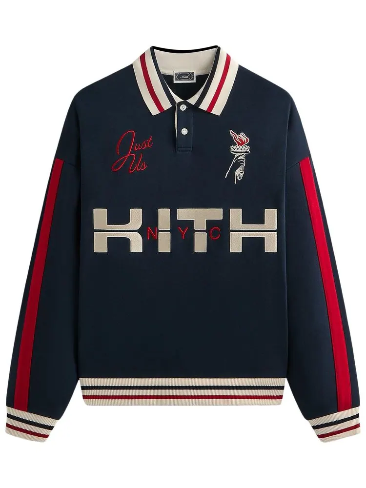 Пуловер Kith Retro Nelson Collared Pullover — изображение 1 из 2, черный