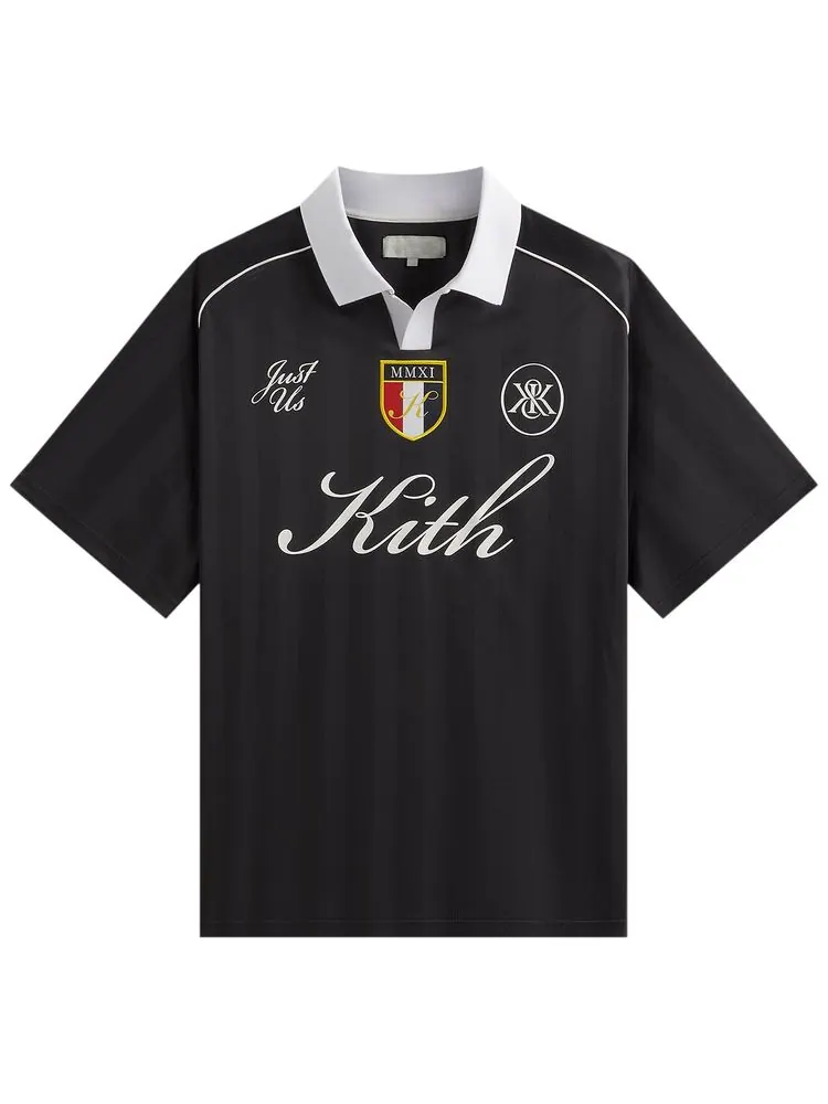 Топ Kith Shadow Stripe Marcel Soccer Top 'Black' — изображение 1 из 2, черный