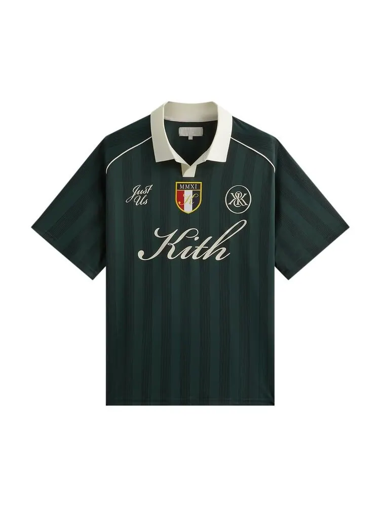 Топ Kith Shadow Stripe Marcel Soccer Top Stadium — изображение 1 из 2, зеленый