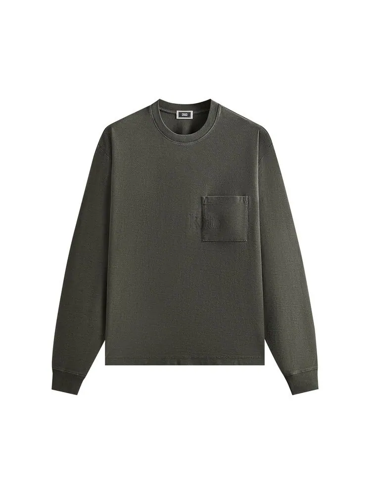 Футболка Kith Long-Sleeve Quinn Tee, Machine — изображение 1 из 2, зеленый