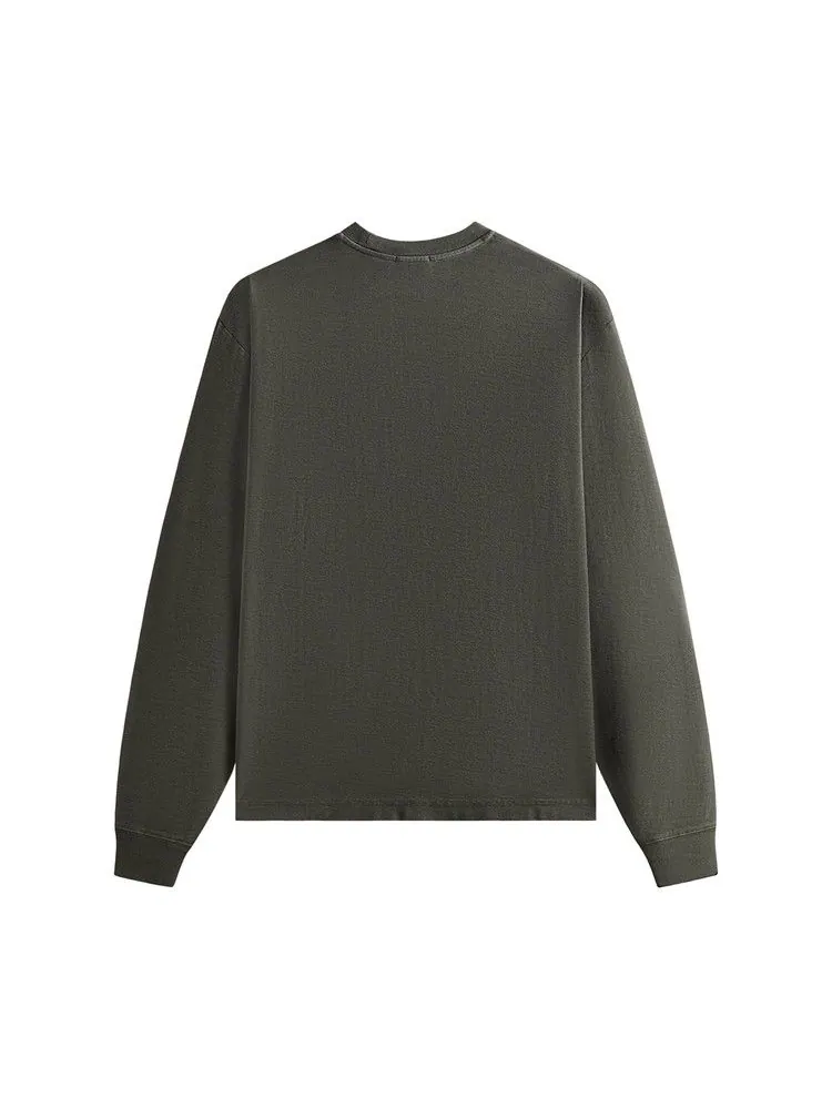 Футболка Kith Long-Sleeve Quinn Tee, Machine — изображение 2 из 2, зеленый