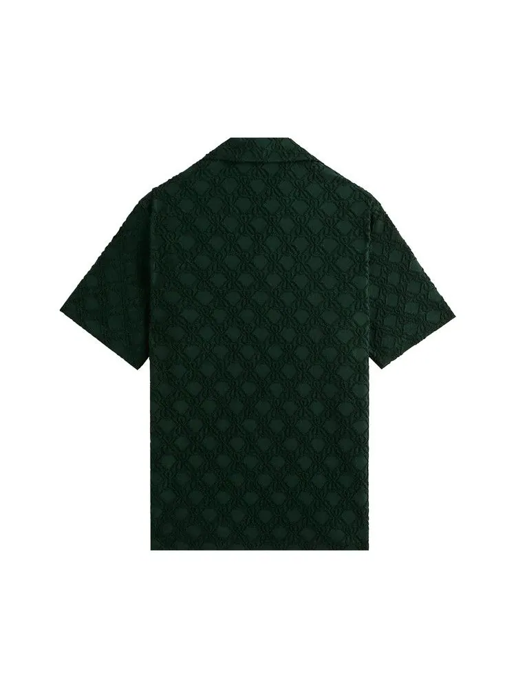 Рубашка Kith Monogram Terry Thompson Camp Collar Shirt, Stadium — изображение 2 из 2, зеленый