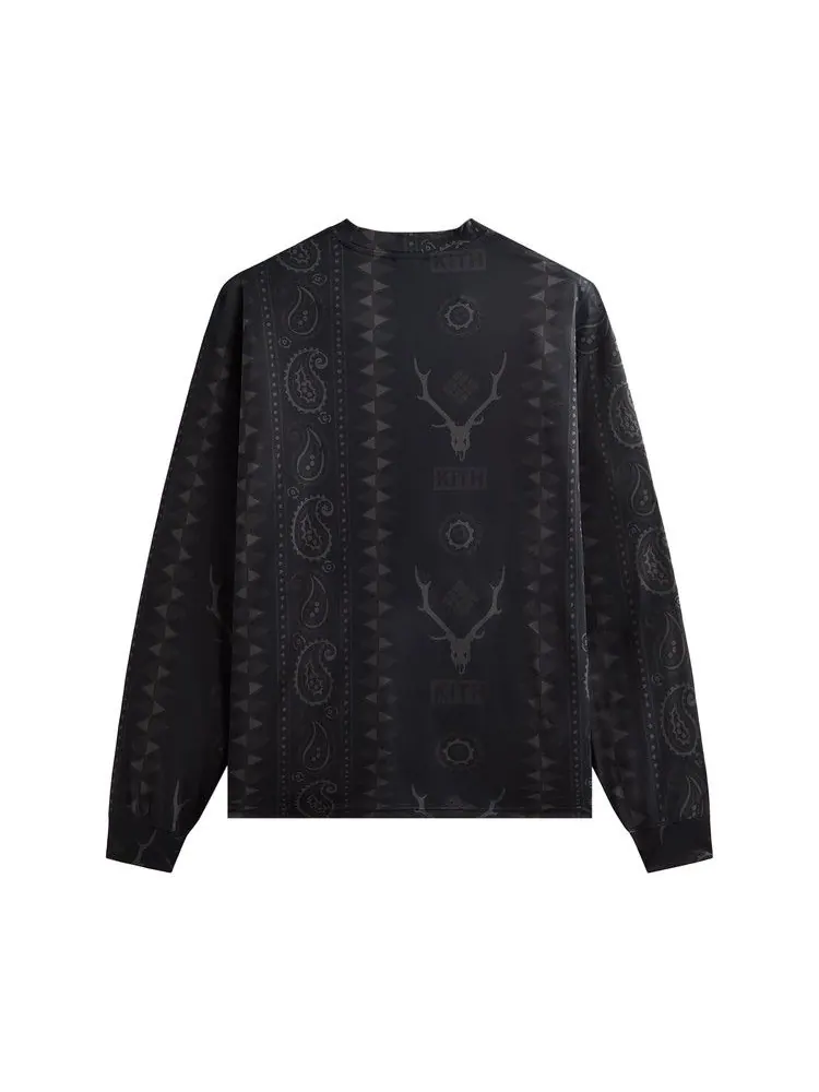 Лонгслив Kith x South2 West8 For Columbia Paisley Stripe Terminal Tackle Long-Sleeve — изображение 2 из 2, черный