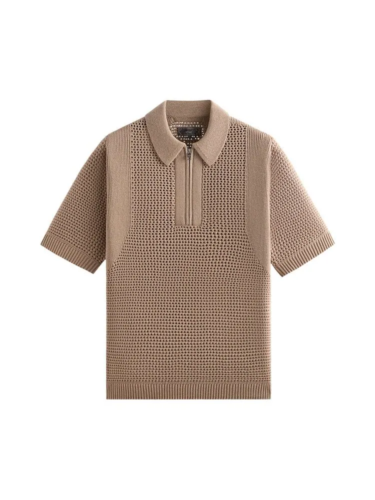 Поло Kith Nash Knit Polo, Selection — изображение 1 из 2, коричневый