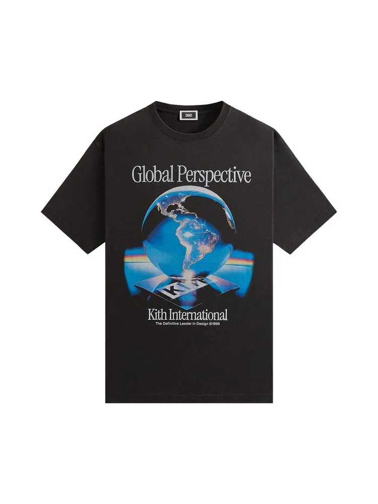 Футболка Kith Global Perspective Vintage Tee — изображение 1 из 2, черный