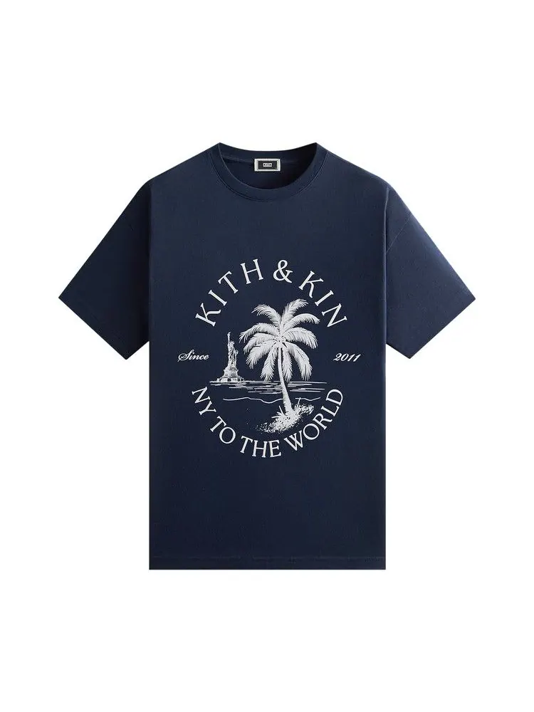 Футболка Kith NY To The World Palm Pocket Tee — изображение 1 из 2, ночной