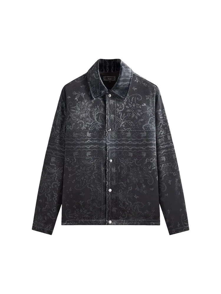 Куртка Kith Panelled Bandana Long-Sleeve Coaches Jacket — изображение 1 из 2, черный