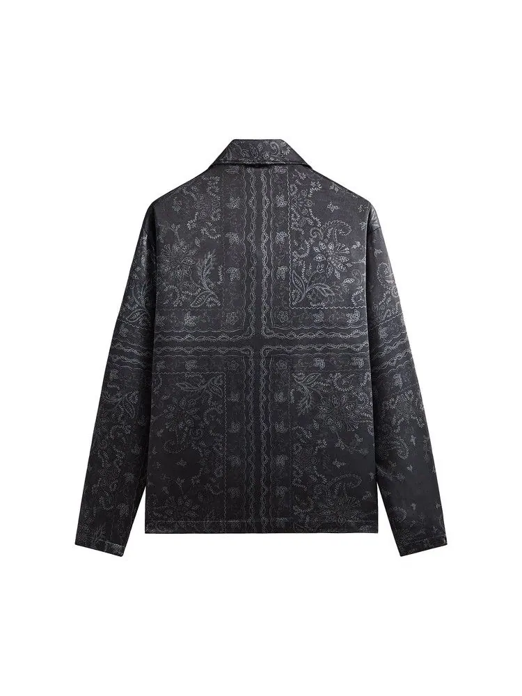 Куртка Kith Panelled Bandana Long-Sleeve Coaches Jacket — изображение 2 из 2, черный