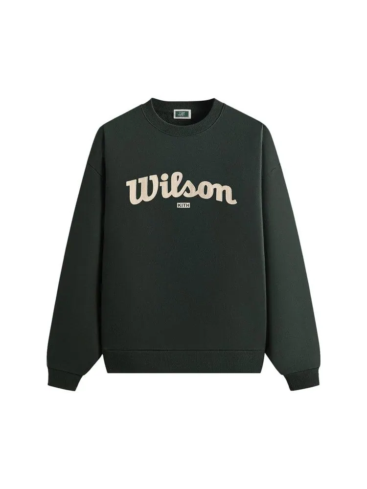 Свитер Kith x Wilson Nelson Crewneck, Stadium — изображение 1 из 2, зеленый