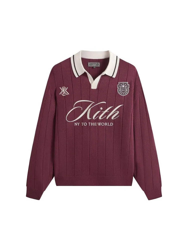 Свитер Kith Rugby Pullover Sweater, Essence — изображение 1 из 2, красный