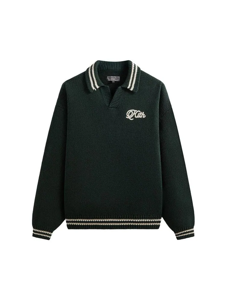 Свитер Kith Nelson Rugby Sweater, Stadium — изображение 1 из 1, зеленый