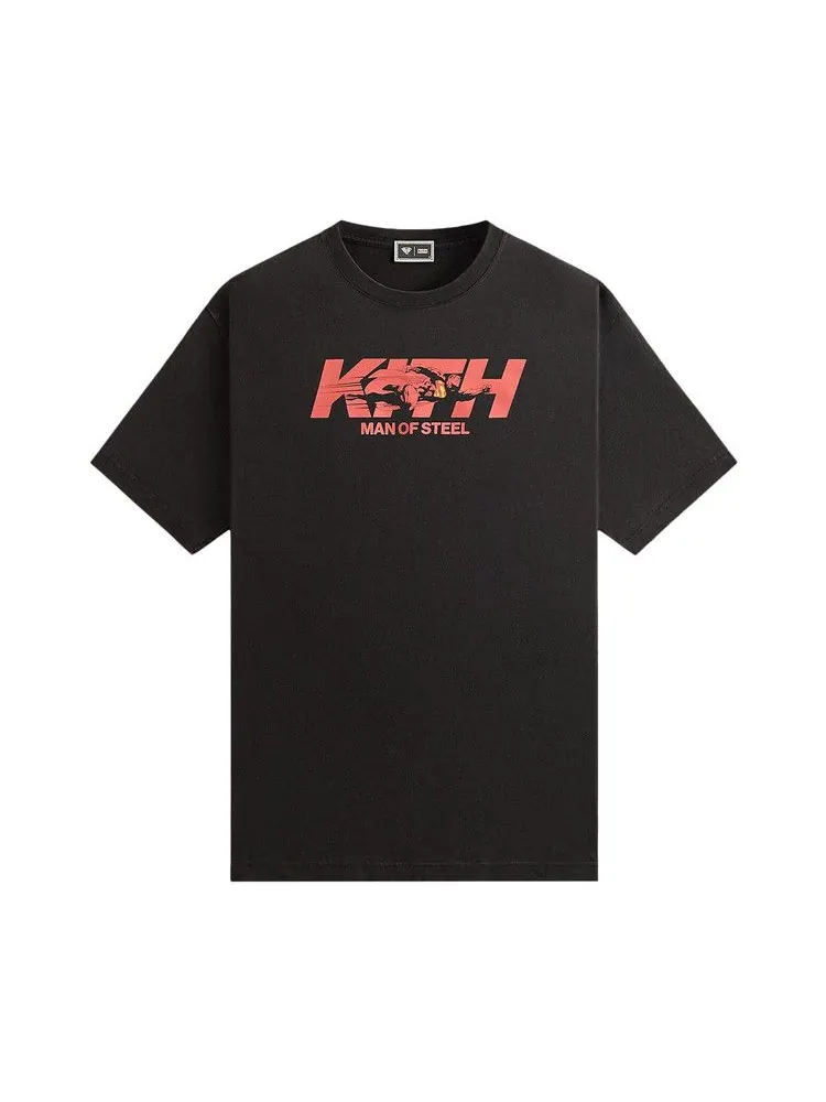 Футболка Kith x Superman Man Of Steel Vintage Tee — изображение 1 из 2, черный