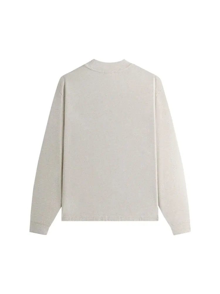 Футболка Kith Long-Sleeve Mock Neck Lax Tee, Hallow — изображение 2 из 2, белый