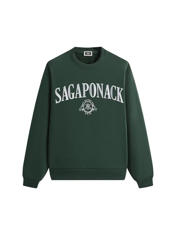 Свитер Kith Sagaponack Nelson Crewneck, Stadium — изображение 1 из 2, зеленый